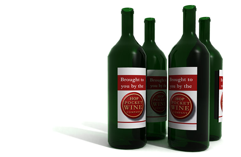 Bottle top 3D logo