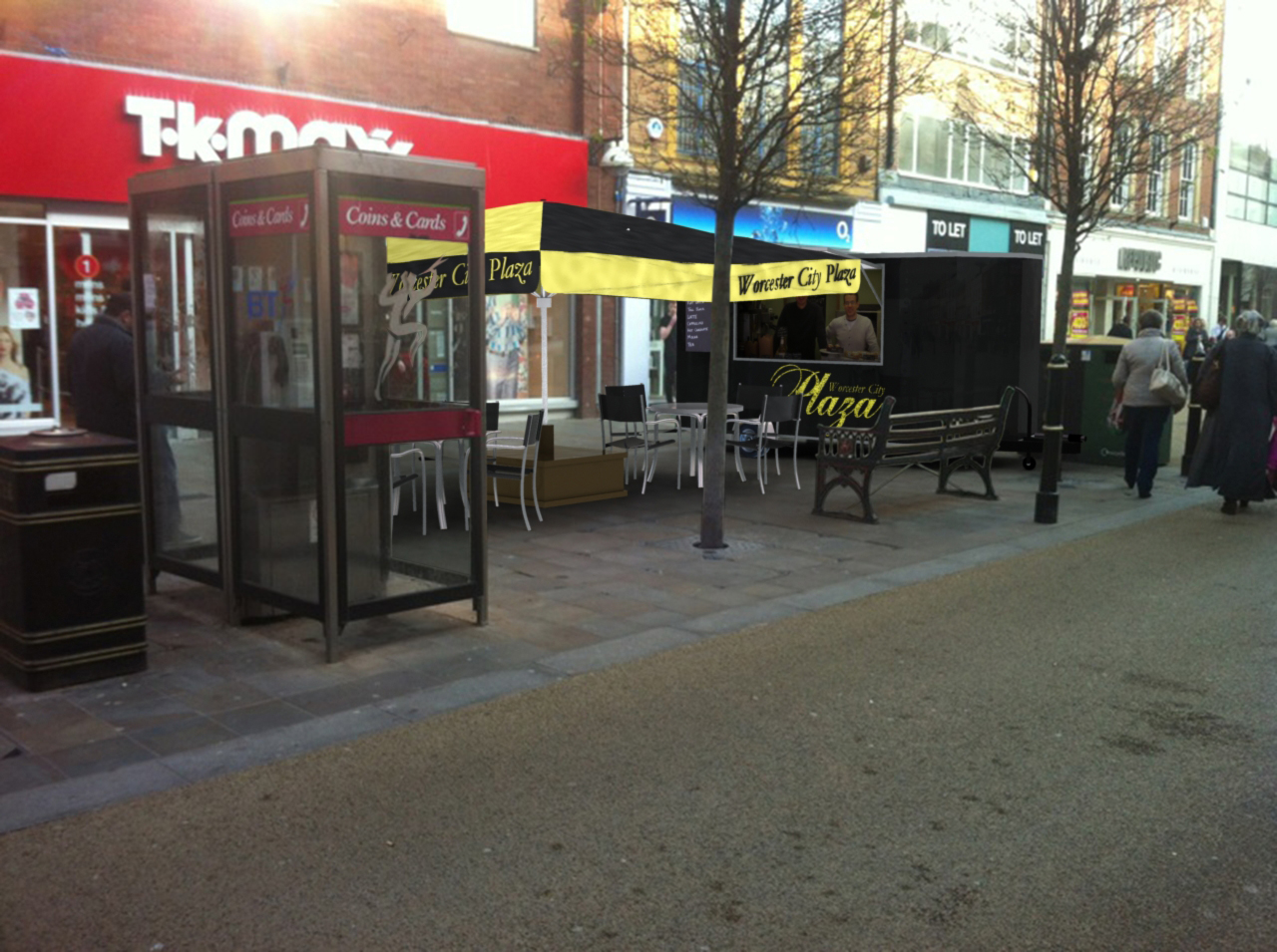 City Centre Cafe proposal for Planning Permission