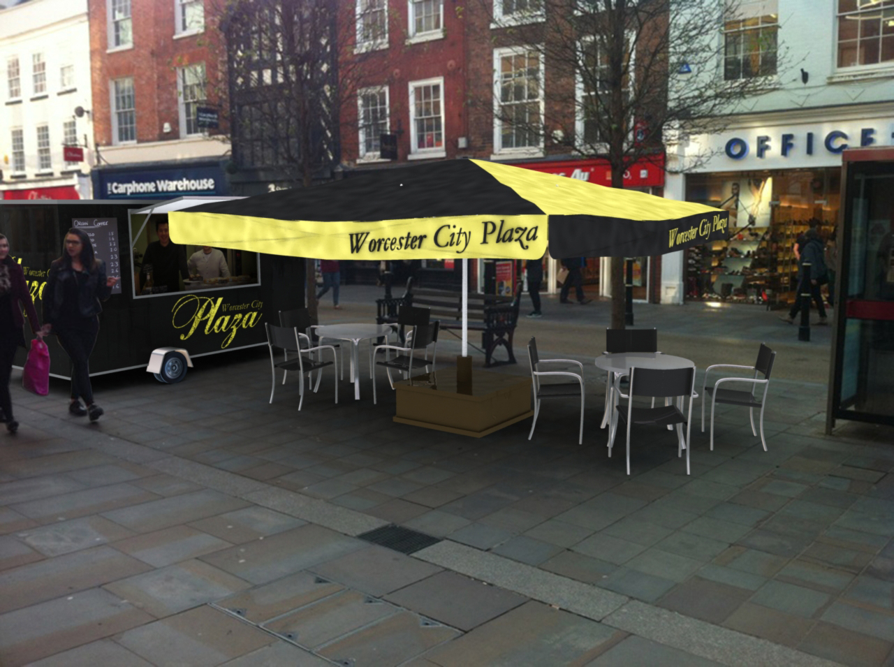 City Centre Cafe proposal for Planning Permission