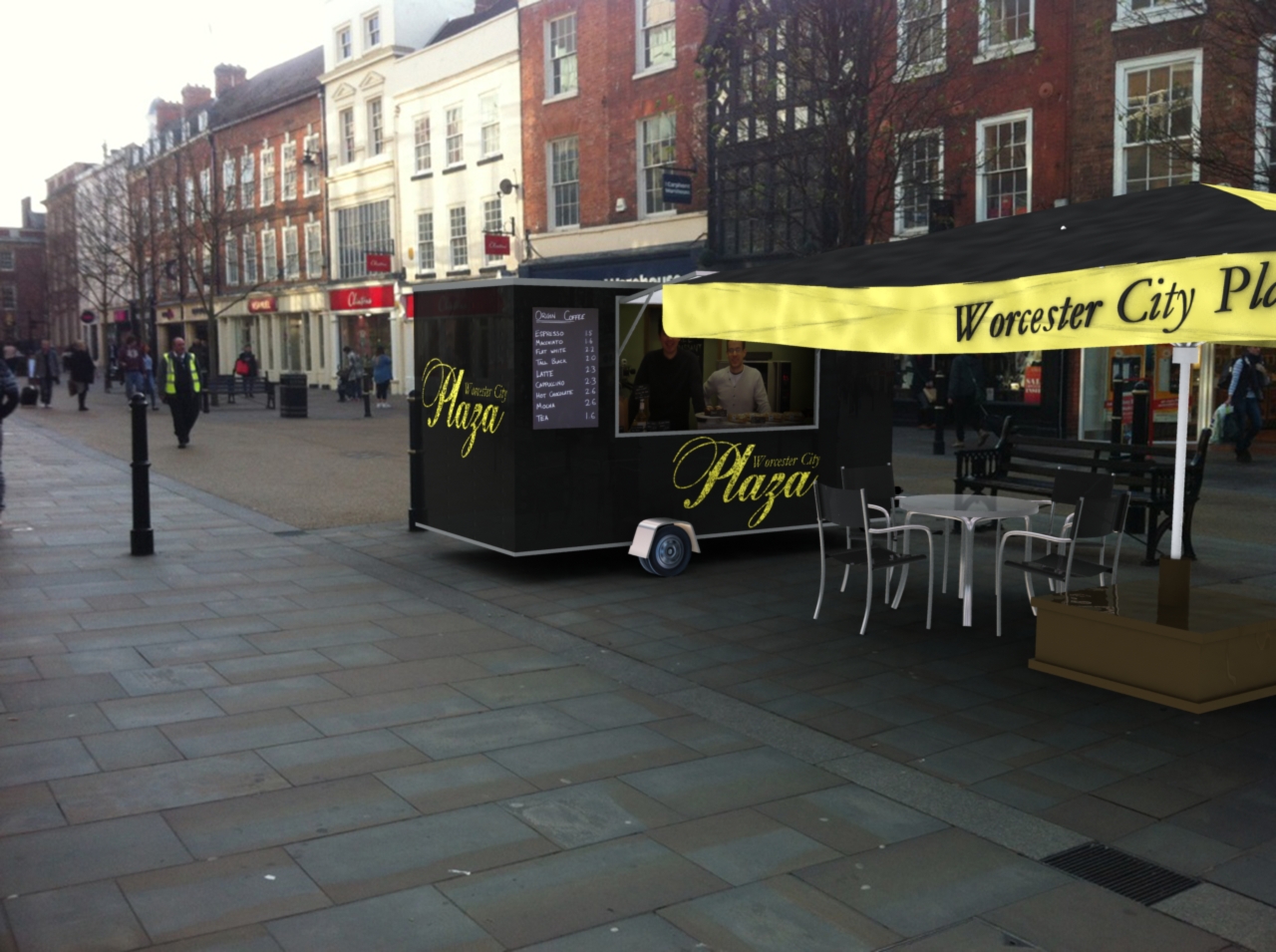 City Centre Cafe proposal for Planning Permission
