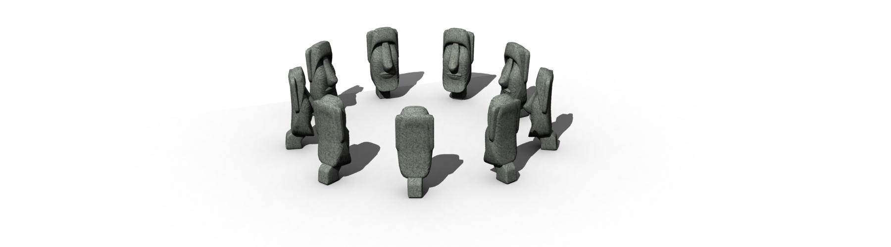 Easter Island Stone Man Logo